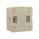 Luazon Lighting "League" switch, 10 A, 1 key, with backlight, invoice, beige