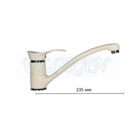 Kitchen mixer Ulgran U003-328, beige color