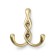 Furniture hook Cappio pigtail, two -rod, satin gold color