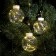 Garland “fringe” 2.5 × 0.7 m dews with nozzles “balls”, ip20, silver thread, 150 LED, glow warm white, 12 V