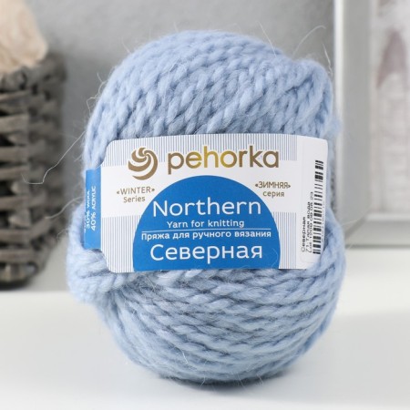 Severnaya yarn 30% Angora, 30% p/thin wool, 40% acrylic volumetric 50m/50g (71-thawed water)
