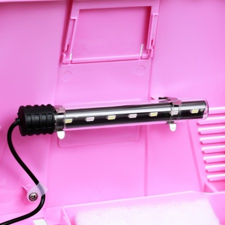The Seastar HX-240ZF Aquarium includes: LED lamp two-color, filter 200 l/h, 12 l pink-5