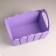 Kashpo wooden 25 × 16 × 17 cm "Maria", side handles, MDF, purple