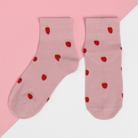Women's socks kaftan "berries" size 36-39 (23-25 ​​cm) color mix