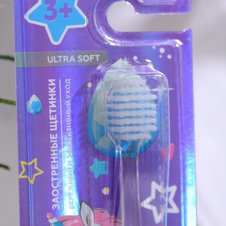 Toothbrush for children Evermex with a unicorn soft bristles-1