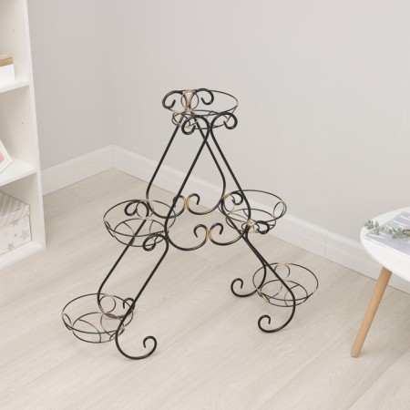 Flower stand "Bouquet", d = 17 cm, black color-2