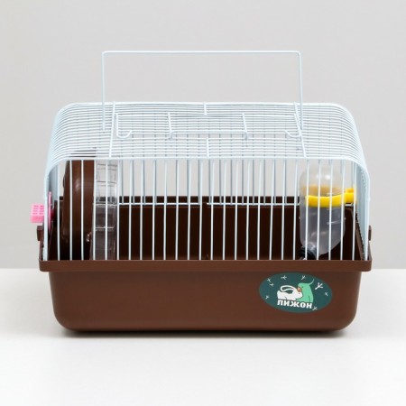 The cage for rodents "Pigzon", 27 x 21 x 17 cm, brown-1