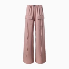 Women's pants cargo minku: casual collection beige color, pr 42