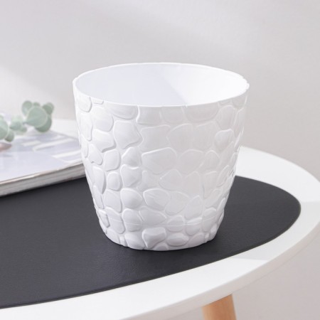Pot with the pallet "pebbles", 1.6 l, white color-1