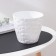 Pot with the pallet "pebbles", 1.6 l, white color