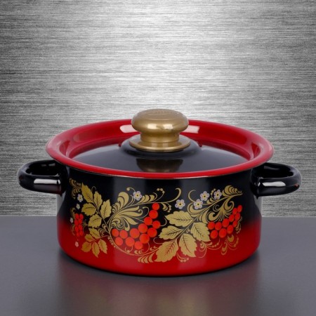 Pan, 2 l, metal cover, plastic handle, induction-5