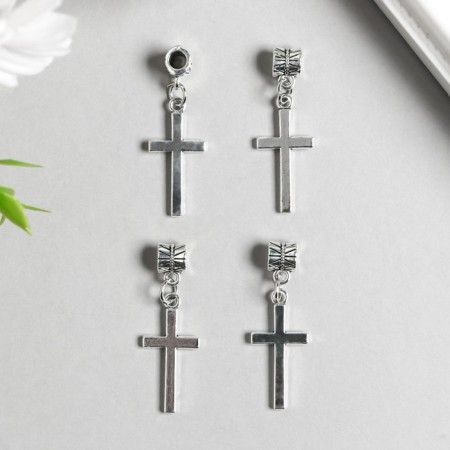 Bale with a suspension metal for creativity "Cross" silver 3.5-1