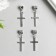Bale with a suspension metal for creativity "Cross" silver 3.5