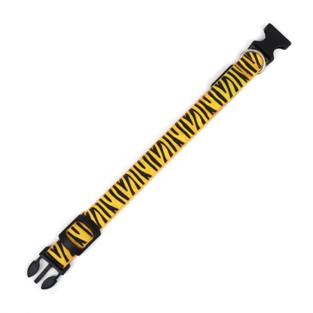 Collar with backlight tiger 3 glow modes Size S, Osh 22-40 x 2.5 cm Orange-7