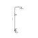 The shower system "RMS" SUS125-009DK, tropical shower, stainless steel, satin