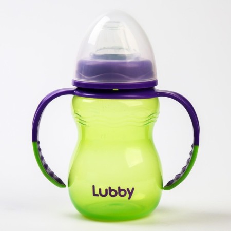 Drunker - children's impotion with the soft nose "Classic", 250 ml., With handles, color mix-9