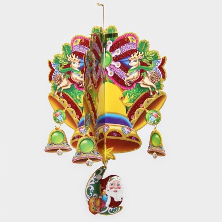 Decorative decoration (suspension) "Bells" 49x33 cm-6