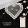 Knitted elements "Heart", 4 × 4.5 cm, 10 pcs, white color
