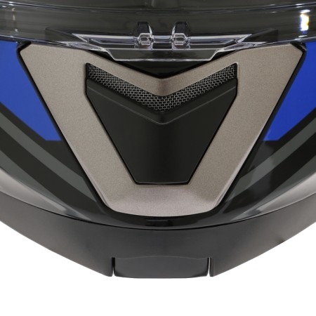 Modular helmet with two visors, size M (57-58), model-BLD-160E, black and blue-12