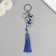 A keychain with a carbine from the evil eye Metal "Fern sheet" 16 cm