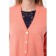 Cardigan female, size 42, coral color