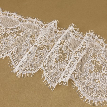 Lace cilia, 140 mm × 3 ± 0.5 m, white color-2