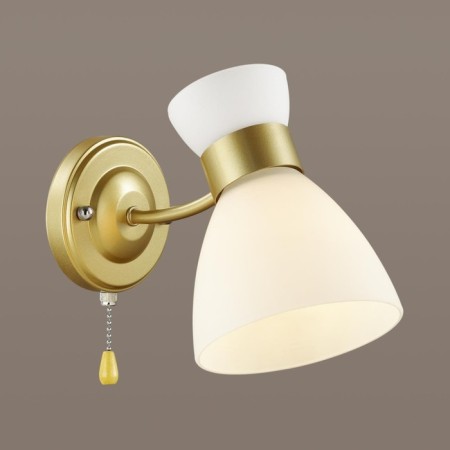 Bra Wilma, E27 1x40W, Matte Gold, White Color-2
