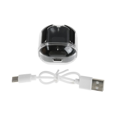 Wireless headphones Air31, TWS, vacuum, BT 5.0, 45/230 mAh, transparent, black-6