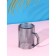Mug Plastic Dolyana "Stained glass", 350 ml, color gray color