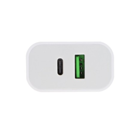 Network charger Maxvi CHL-602PD, USB/USB-C, 6 A, 30 W, fast charging, white-2
