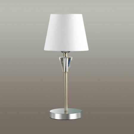 Loraine table lamp, e27 1x60W, chrome color, gold-3