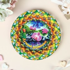 The plate of the candy 