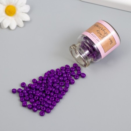 Round 6/0 beads in the bottle "Deep purple" 2x20 g set 2 pcs-1