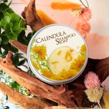 Organic hard shampoo, with calendula essential oil, 60 g