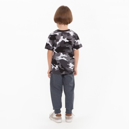 Pants for a boy, gray color, height 140 cm-1