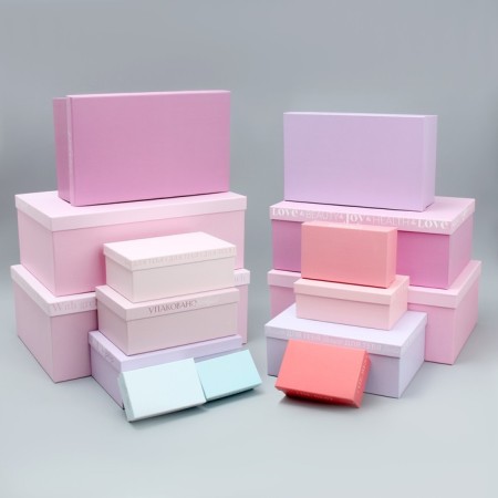 A set of boxes 15 in 1, gift packaging, “tenderness”, 12 x 6.8 x 4 cm - 46.6 x 30.2 x 17.5 cm-5