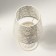 Summary Metal for 1 candle "Llagur with flowers" white 23x11x11 cm