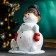 New Year's figure "Snowman with a bucket on the head" 30x28cm