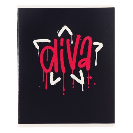 Notebook of 48 sheets in the graffiti cage, cover coated cardboard, selective UV-lak, block 60 g/m2, mix-5