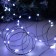 Garland "thread" 10 m Rosa, IP20, black thread, 100 LED, white glow, 12 V