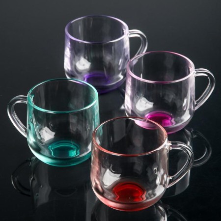 Glass mug "Gramine", 300 ml, color mix-5