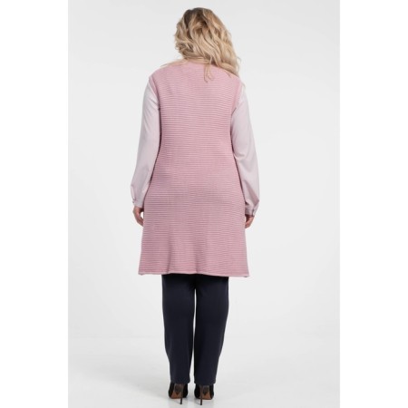 Women's vest, size 52, pink color-7