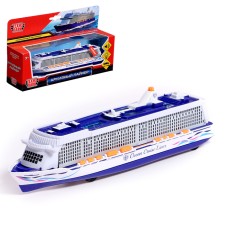Cruise liner metal, 20 cm, light and sound effects, inertial