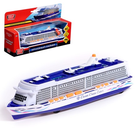 Cruise liner metal, 20 cm, light and sound effects, inertial