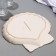 Ceramic "Sea shell" dish, 27 x 25 cm, white color