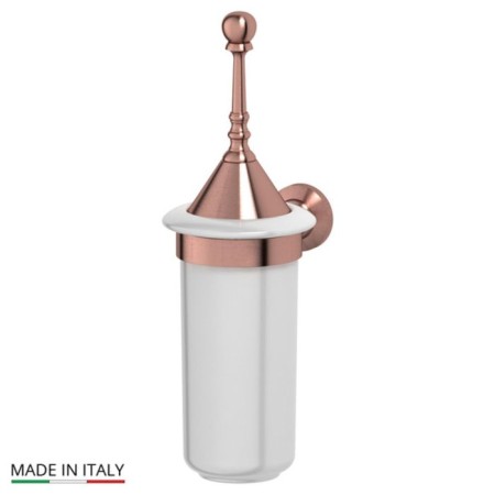 Holder with a toilet ruff with a lid, porcelain; Antique copper, 3SC