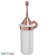 Holder with a toilet ruff with a lid, porcelain; Antique copper, 3SC