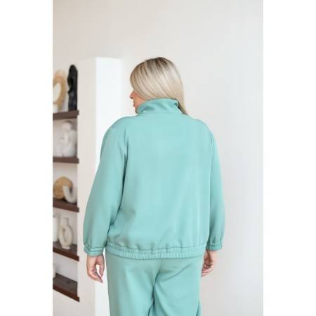 Female costume, size 62, light green color-4