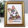 Photo frame plastic 15x21 cm gold (796)