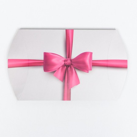 Folding box, pillow, "pink bow" 19 x 14 x 4 cm,-2